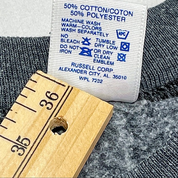 VTG 80s Missouri Hawk Moonlight Crewneck Sweatshirt Jerzees XL Made in USA - Picture 5 of 7